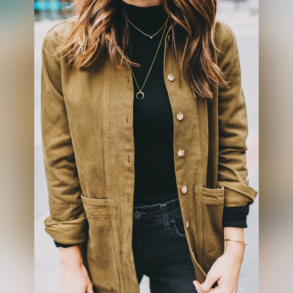 Sezane Will jacket in Khaki, Small - Picture 3 of 11
